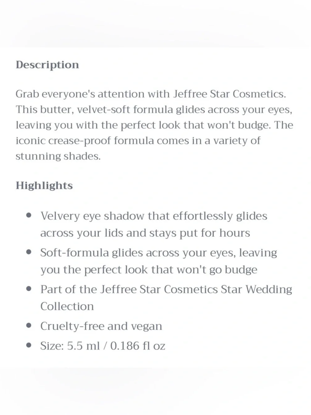 Jeffree Star TOSS MY BOUQUET Liquid Star Shadow — Dusty Rose Pink